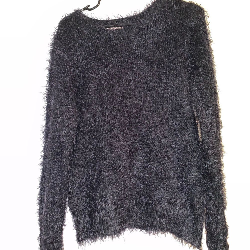 Black Furry Sweater